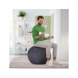 Balon de asiento leitz active 55 cm antideslizante color gris oscuro