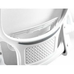 Silla q-connect oficina alba malla base metalica alt max 1110 anc 610 prof 580 ruedas premium color blanco