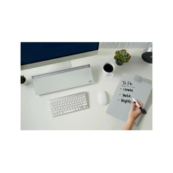 Atril sobremesa nobo pizarra cristal borrado en seco color blanco 216x297 mm