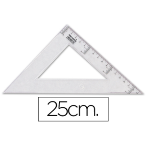 Escuadra liderpapel 25 cm...