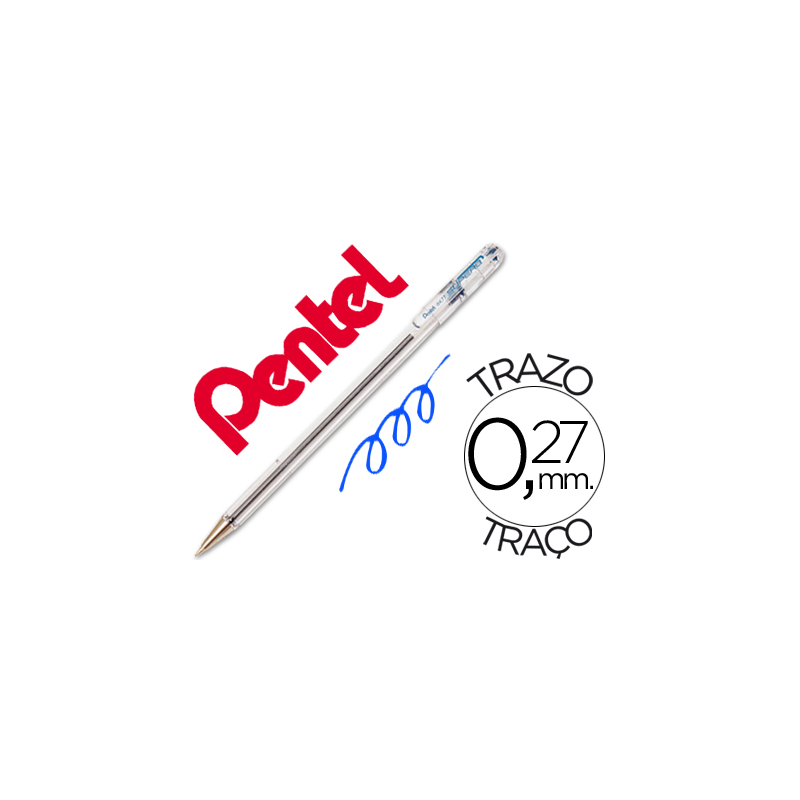 Boligrafo pentel bk-77 c azul