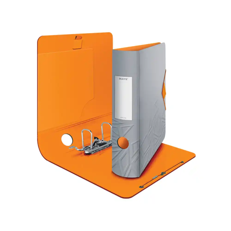 Archivador de palanca leitz active urban chic polyfoam 180 din a4 lomo 82 mm color gris