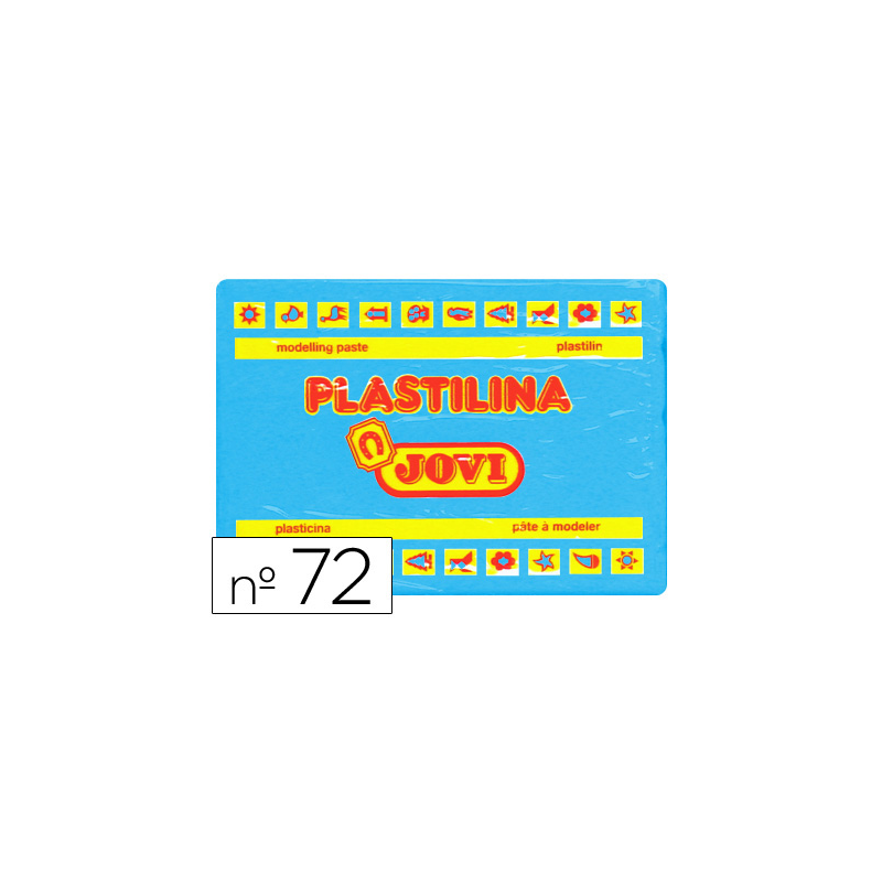 Plastilina jovi 72 azul claro unidad tamaño grande