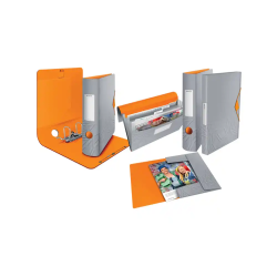 Archivador de palanca leitz active urban chic polyfoam 180 din a4 lomo 82 mm color gris