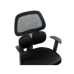 Silla q-connect oficina ancona malla base metalica alt max 1110 anc 660 prof 590 ruedas premium color negro