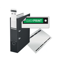 Archivador de palanca leitz co2 neutral carton jaspeado 180 din a4 lomo 80 mm color negro