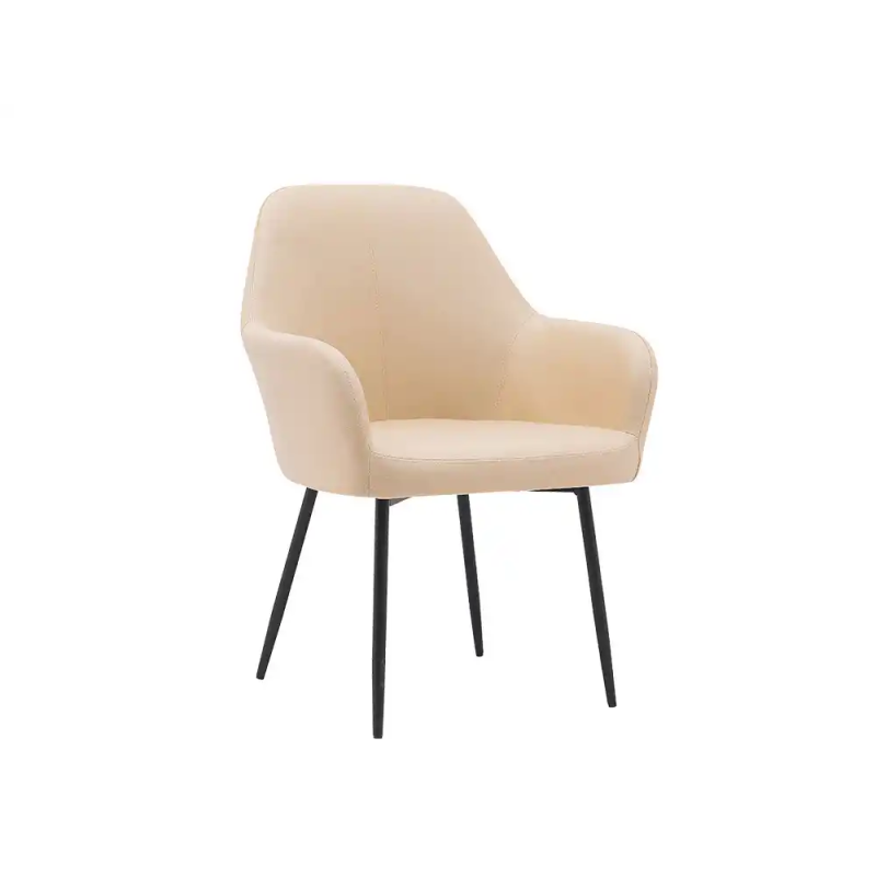 Silla q-connect confidente siemione base metalica alt max 820 anc 570 prof 580 color marron arena