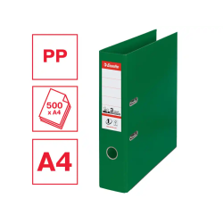Archivador de palanca esselte n 1 carton forrado din a4 lomo 75 mm color verde