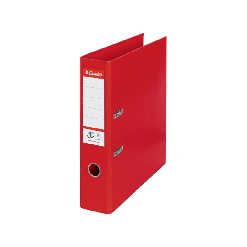 Archivador de palanca esselte n 1 carton forrado din a4 lomo 75 mm color rojo