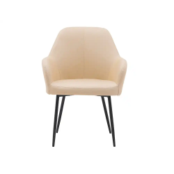 Silla q-connect confidente siemione base metalica alt max 820 anc 570 prof 580 color marron arena