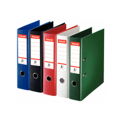 Archivador de palanca esselte n 1 carton forrado din a4 lomo 75 mm color rojo