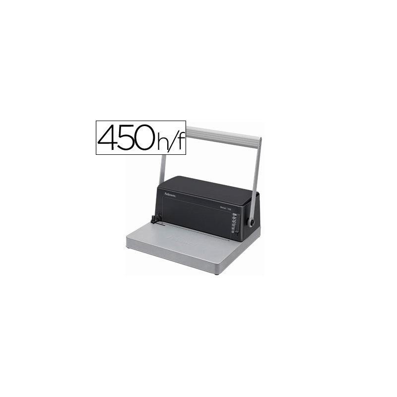 Encuadernadora para espiral fellowes esp-100 5:1 perfora 20 hojas tamaño a4 encuaderna 450h incluye alicates de corte