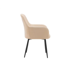 Silla q-connect confidente siemione base metalica alt max 820 anc 570 prof 580 color marron arena