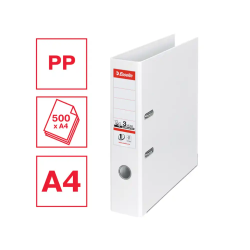 Archivador de palanca esselte n 1 carton forrado din a4 lomo 75 mm color blanco