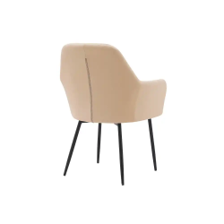 Silla q-connect confidente siemione base metalica alt max 820 anc 570 prof 580 color marron arena