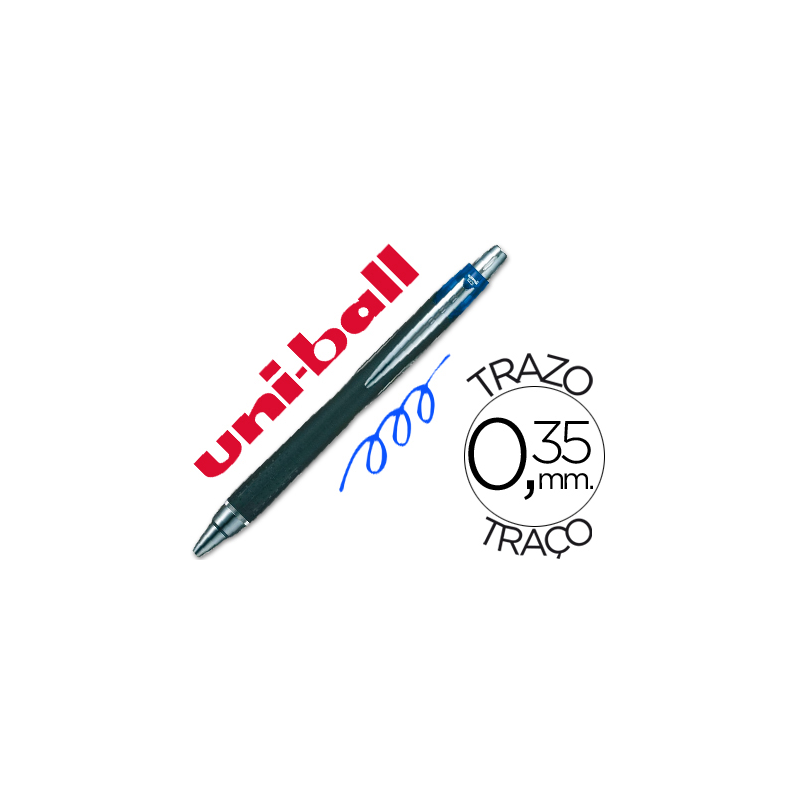 Boligrafo uni-ball jetstream sxn-210 retractil tinta hibrida color azul