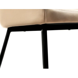 Silla q-connect confidente siemione base metalica alt max 820 anc 570 prof 580 color marron arena