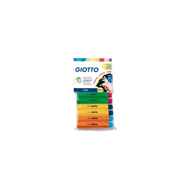 Portatizas plastico giotto blister de 5+1 de regalo
