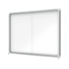 Vitrina de anuncios nobo premium plus con puerta corredera fondo magnetico 18 x din a4 hojas 997x1412x54 mm