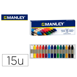 Lapices cera manley caja de...