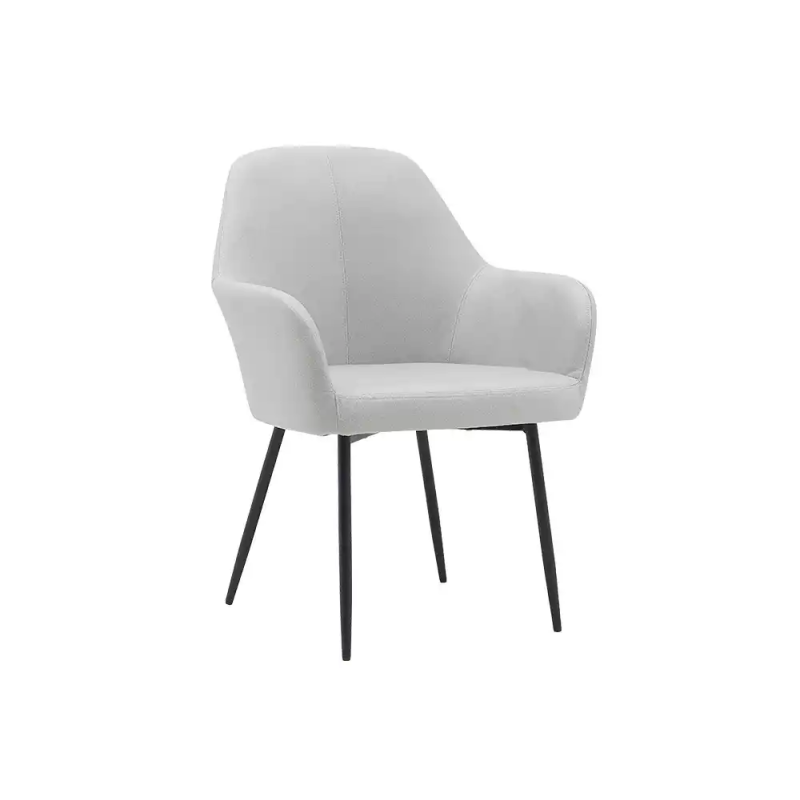 Silla q-connect confidente siemione base metalica alt max 820 anc 570 prof 580 color gris claro