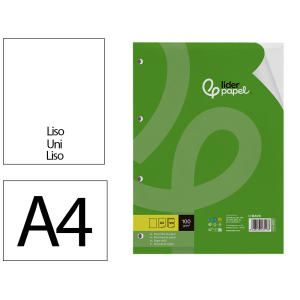 Recambio liderpapel a4 100...
