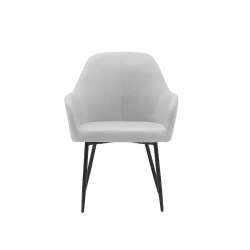 Silla q-connect confidente siemione base metalica alt max 820 anc 570 prof 580 color gris claro