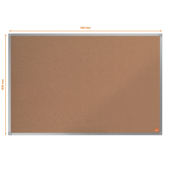 Pizarra corcho nobo essence marco aluminio 90x60 cm