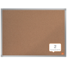 Pizarra corcho nobo essence marco aluminio 60x45 cm