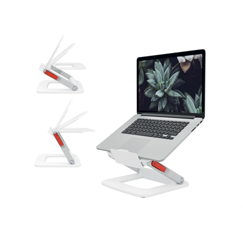Soporte para portatil leitz ajustable en altura color blanco 253x258x45 mm