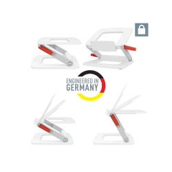 Soporte para portatil leitz ajustable en altura color blanco 253x258x45 mm