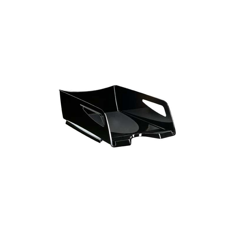 Bandeja sobremesa cep maxi de gran capacidad plastico negro 386x270x115 mm