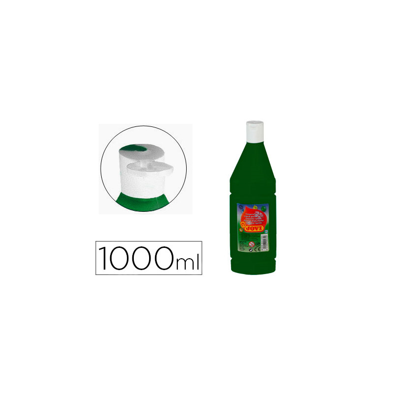 Tempera liquida jovi escolar 1000 ml verde oscuro