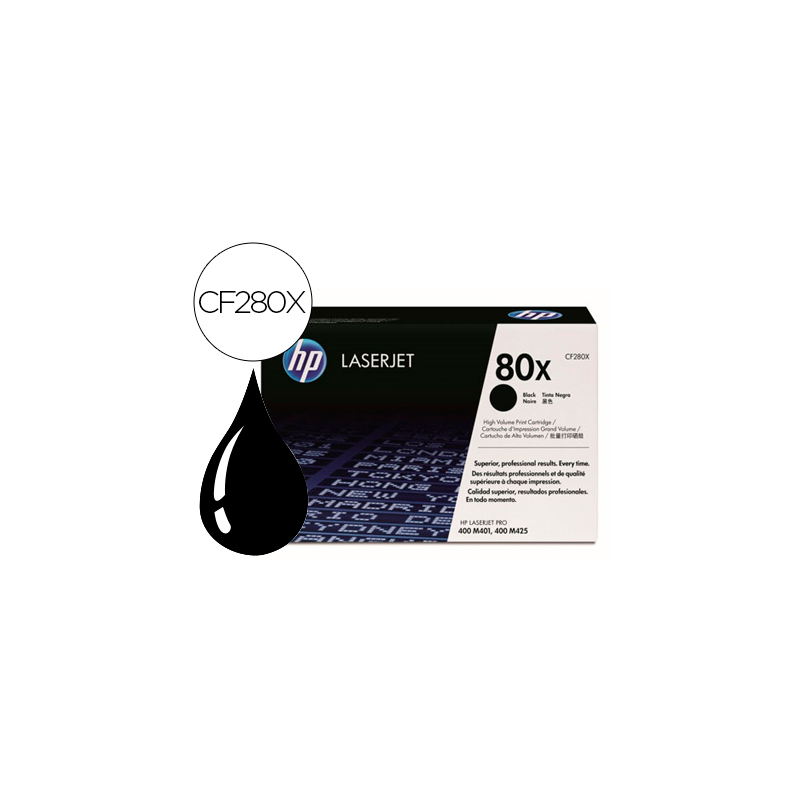 Toner hp laserjet cf280x negro 6900 pag