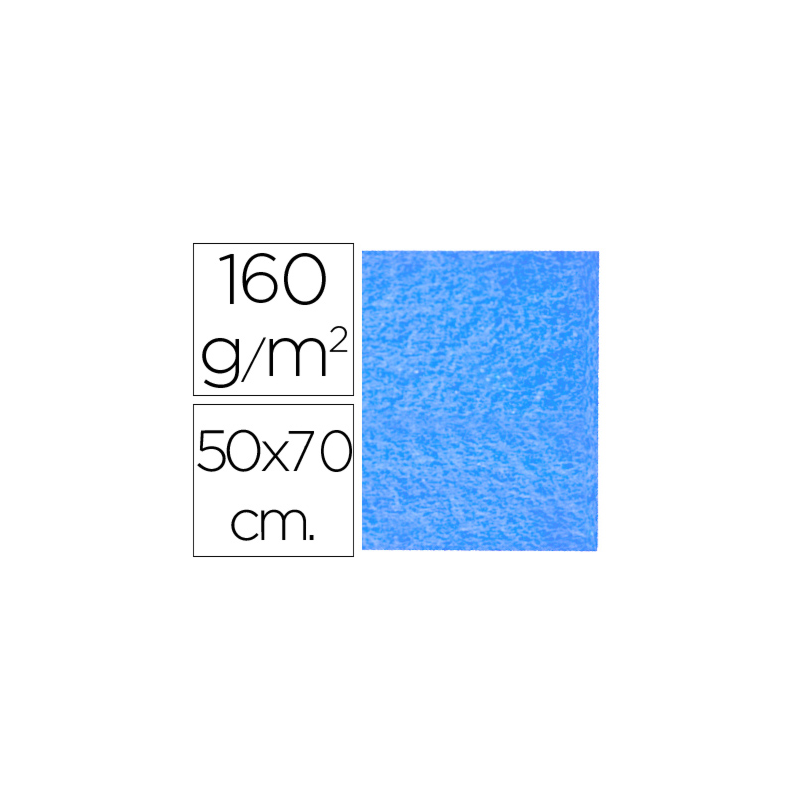 Fieltro liderpapel 50x70cm azul claro 160g/m2