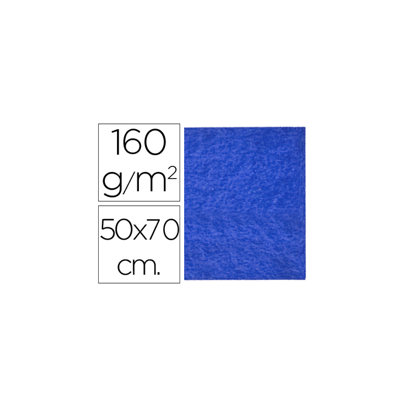 Fieltro liderpapel 50x70cm azul oscuro 160g/m2