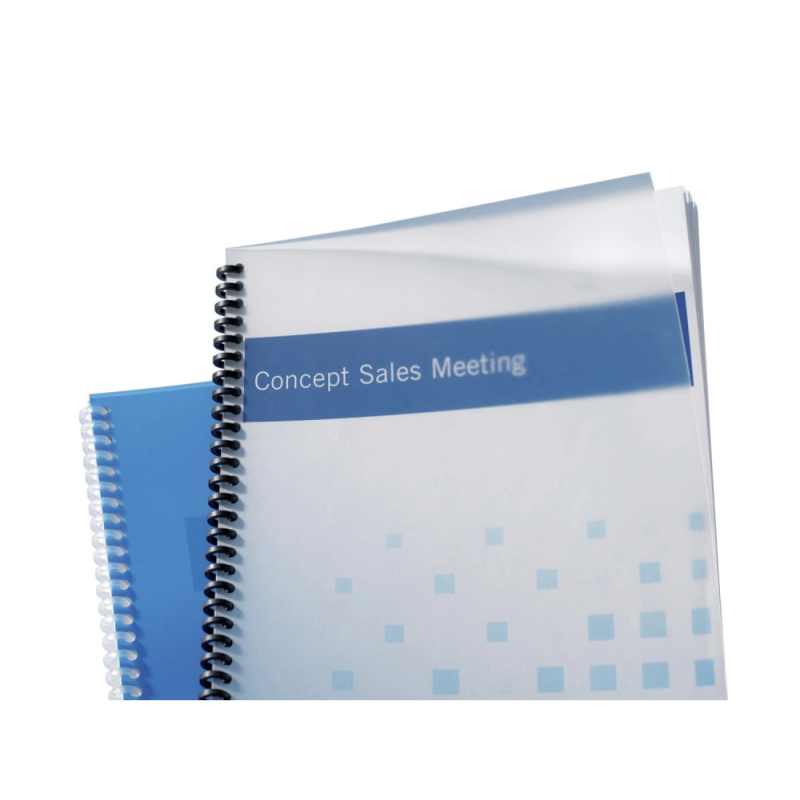 Tapa de encuadernacion gbc din a4 polipropileno polycovers traslucida 800 mc caja de 50 unidades