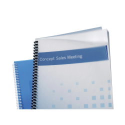 Tapa de encuadernacion gbc din a4 polipropileno polycovers translucida 350 mc brillo/mate caja de 100