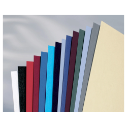 Tapa de encuadernacion gbc din a4 antelope simil piel 250 gr color blanco caja de 100 unidades