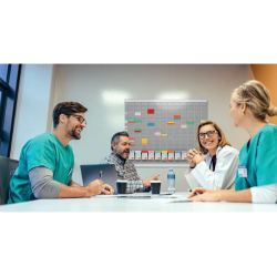 Ficha t para plannings nobo indice 3 cartulina 170 gr color naranja pack de 100 unidades