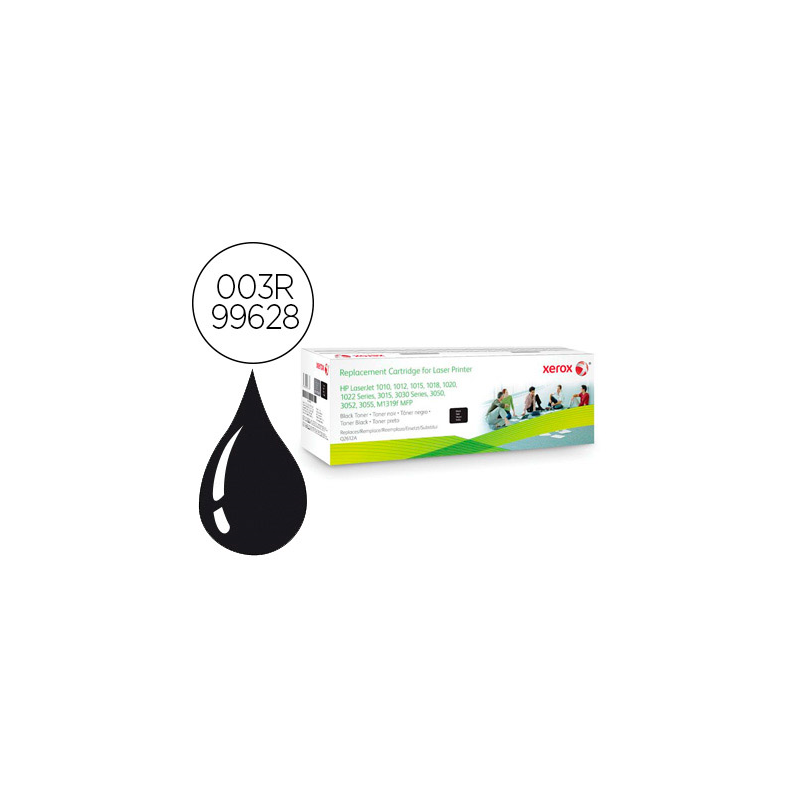 Toner xerox hp laserjet q2612a 1010 / 1015 / 1020 / 3015 / 3020 / m1005mfp / m1319mfp negro 2000 paginas 00 paginas