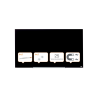 Pizarra cristal nobo impression pro 57/' magnetica negra 1260x711 mm