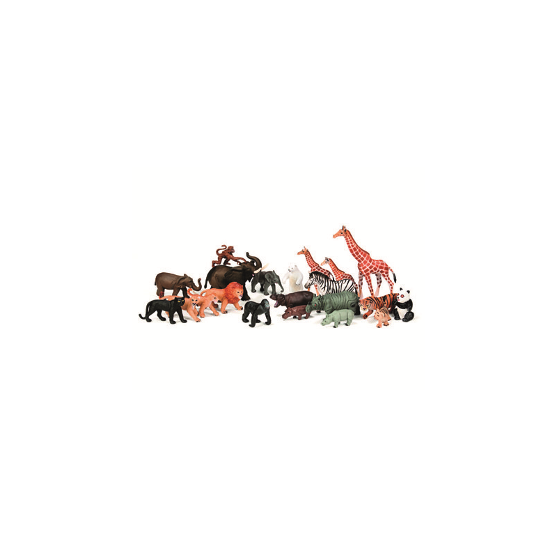 Juego miniland animales granja y selva 30 figuras