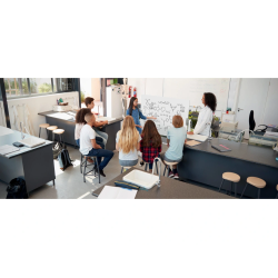 Pizarra blanca nobo cristal movil 120x90 cm