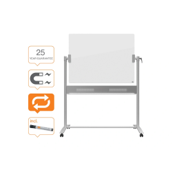 Pizarra blanca nobo cristal movil 120x90 cm