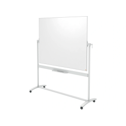Pizarra blanca nobo classic acero vitrificado movil 150x120 cm