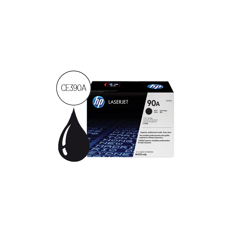 Toner hp 90a laserjet m4555mfp negro 10.000 pag