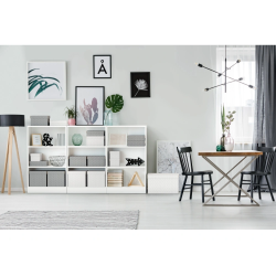 Caja almacenamiento esselte grande color blanco 510x355x305 mm pack de 3 unidades