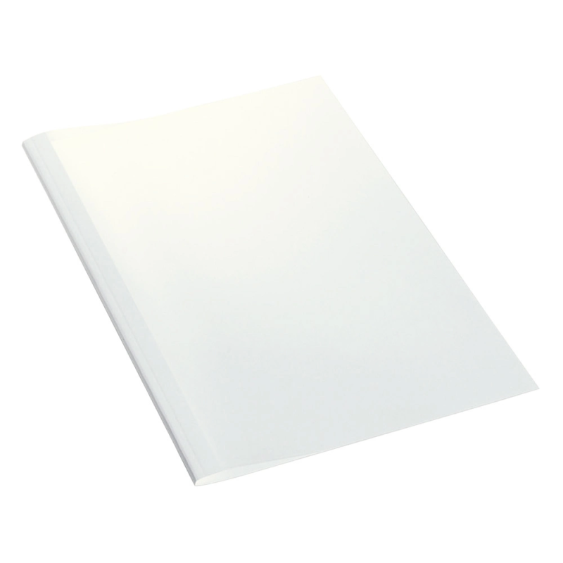 Tapa encuadernacion termica leitz carton lomo 3 mm capacidad 30 hojas color blanco caja de 100 unidades