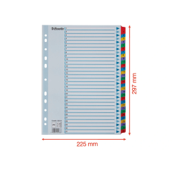 Separador numerico esselte cartulina 1-31 juego de 31 separadores din a4 multitaladro